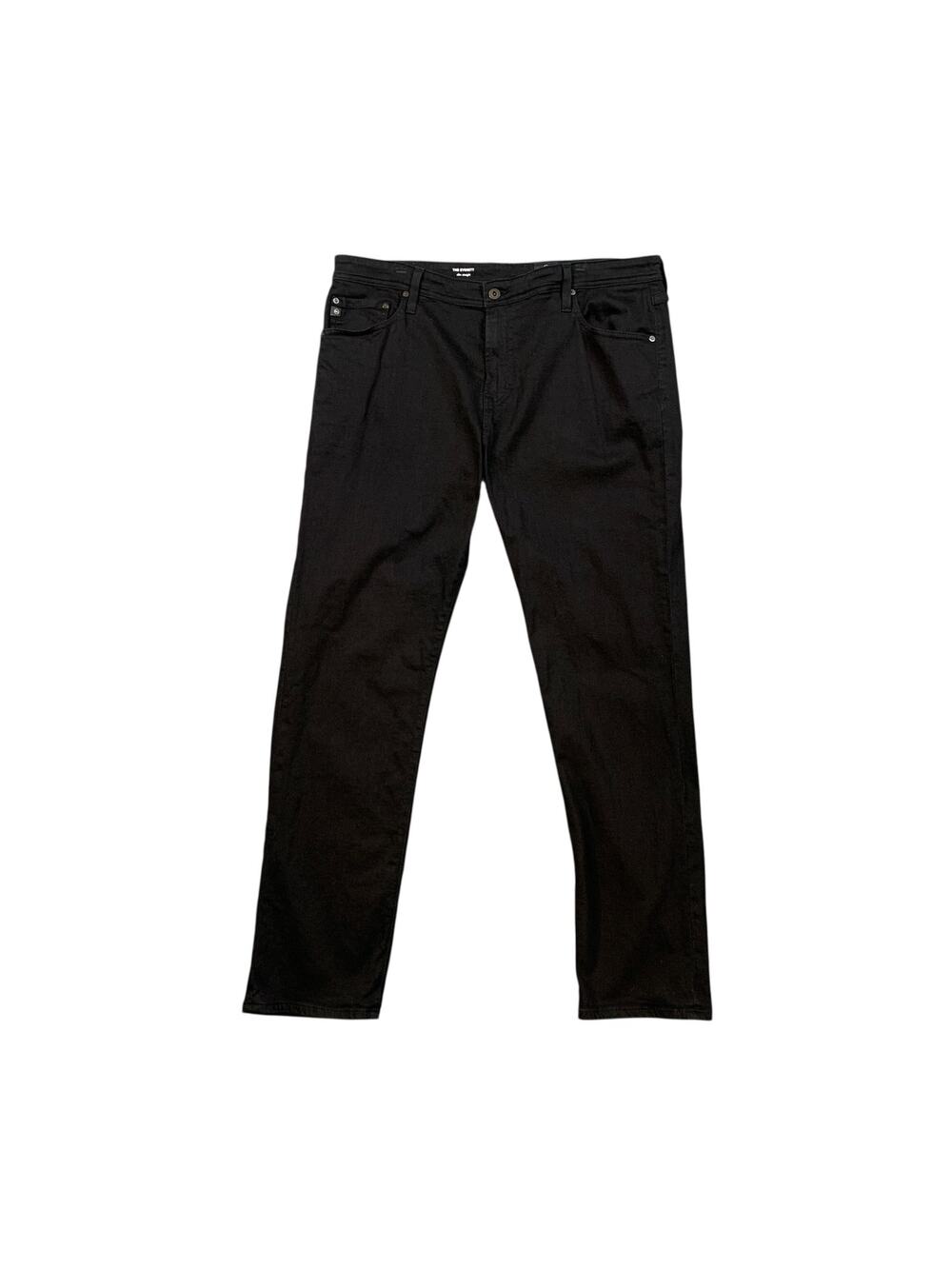 Adriano Goldschmied Jeans Mens 38 Black The Everett Slim Straight 5 Pocket Denim